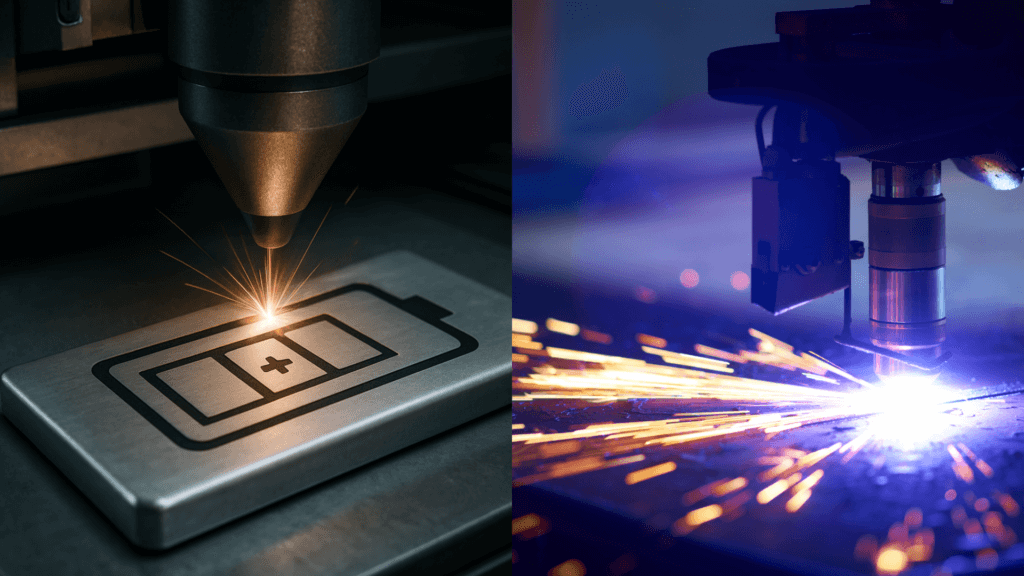 printen batterijen met lasers