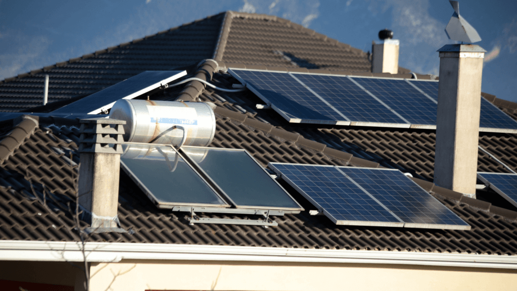 Zonneboiler op dak