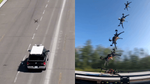 drone landing car