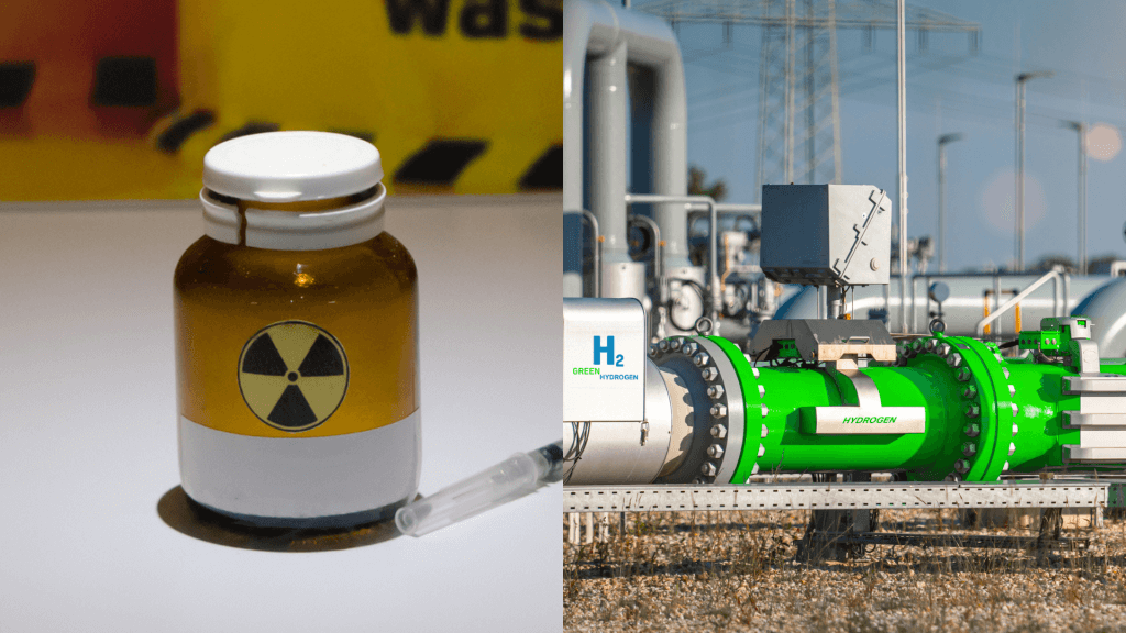 waterstof uit kernafval