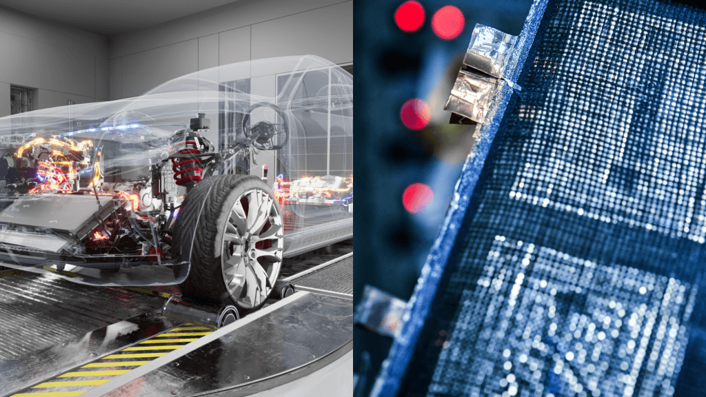 batterij in voertuigframe