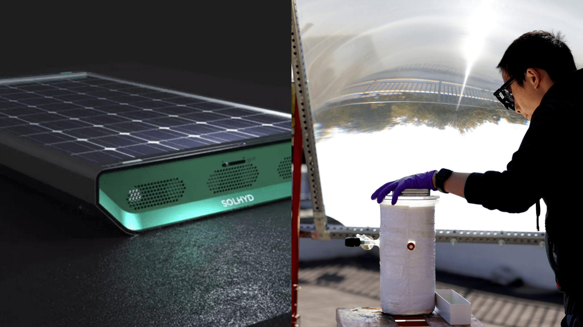 waterstof zonnepaneel